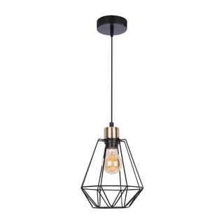 Lustră neagră din metal ø 19 cm Primo – Candellux Lighting