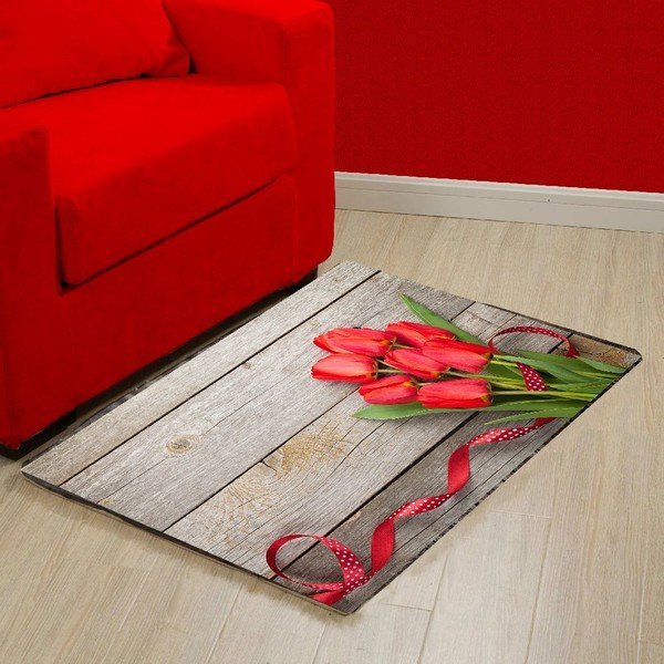 Covoraș din vinilin Tulips, 52 x 75 cm-image-3