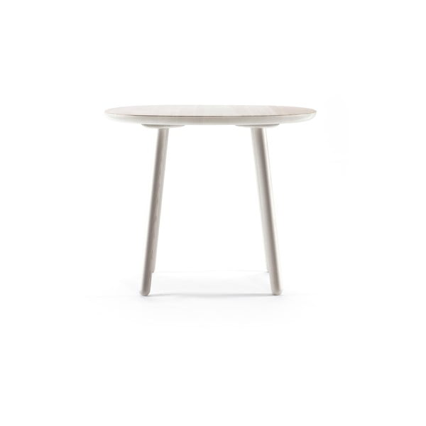 Masă dining din lemn masiv EMKO Naïve, ø 90 cm, gri-image-2