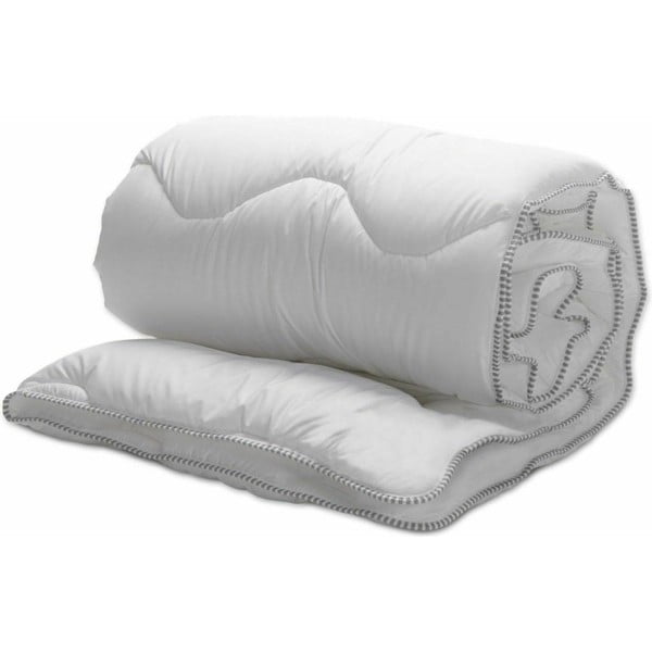 Pilotă cu umplutură din pene de rață Good Morning Premium, 155 x 220 cm, alb-image-1