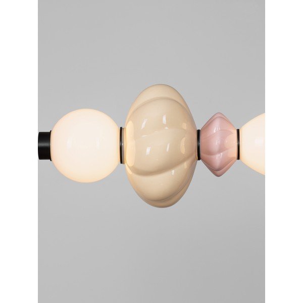 Lustră LED cu intensitate reglabilă din ceramică cu abajur din ceramică/cu abajur din sticlă Oneta – Nova Luce-image-2