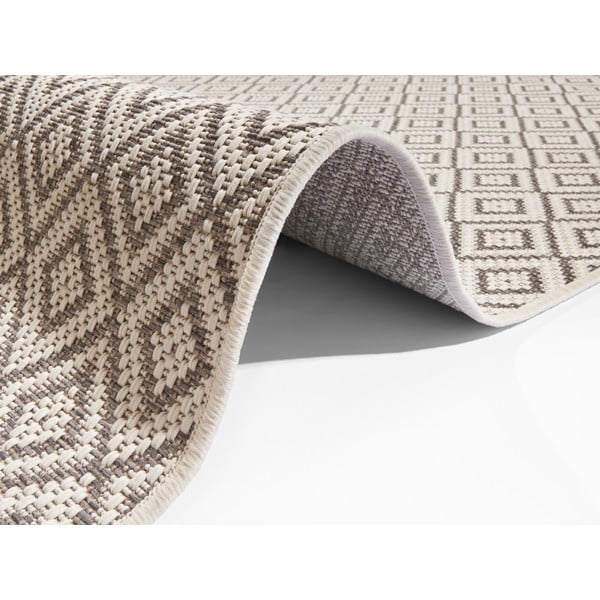 Covor lung pentru exterior Ragami Porto, 70x200 cm, bej - gri-image-1