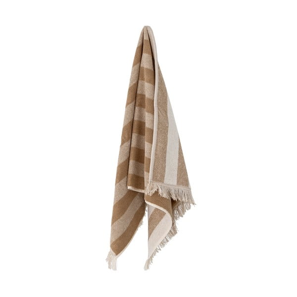 Prosop maro-bej din bumbac 70x140 cm Elaia – Bloomingville-image-4