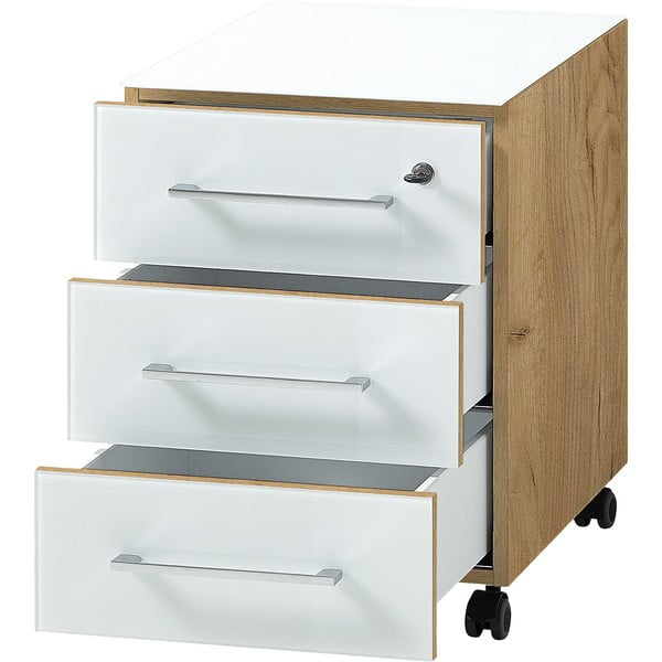 Dulap alb cu aspect de lemn de stejar 40x55 cm Monteria – Germania-image-3