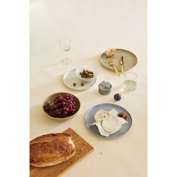 Farfurie crem pentru desert  din gresie ø 23 cm Amare – Hübsch-image-3