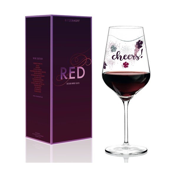 Pahar din sticlă cristalină pentru vin roșu Ritzenhoff Lenka Kuhnertova, 580 ml-image-1
