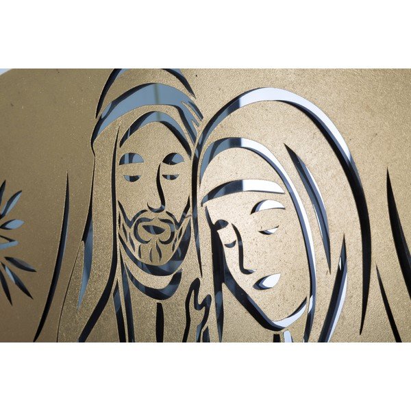 Decorațiune de perete Mauro Ferretti Nativity, auriu-image-3