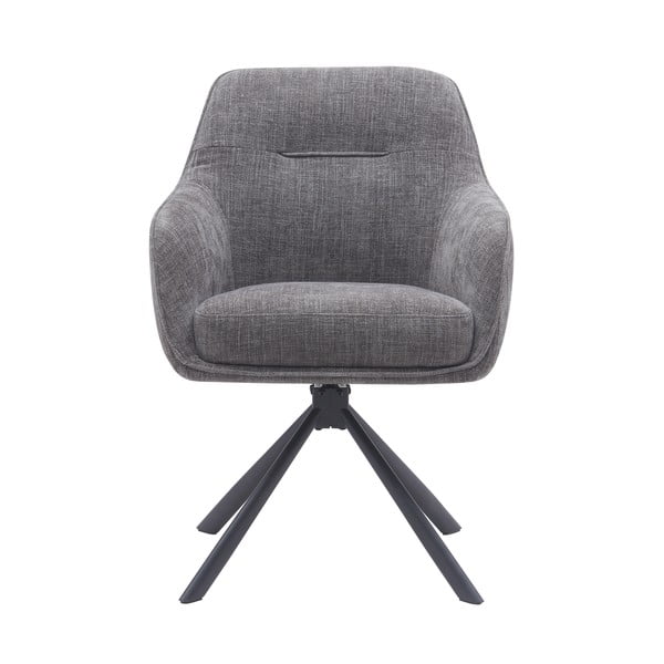 Set de scaune de sufragerie gri 2 buc. tapițat Avola – Unique Furniture-image-1