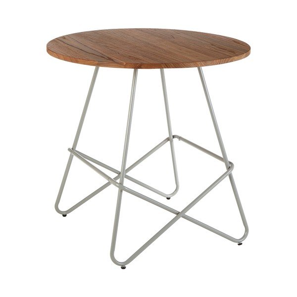 Masă de dining rotundă din lemn de ulm ø 80 cm District – Premier Housewares