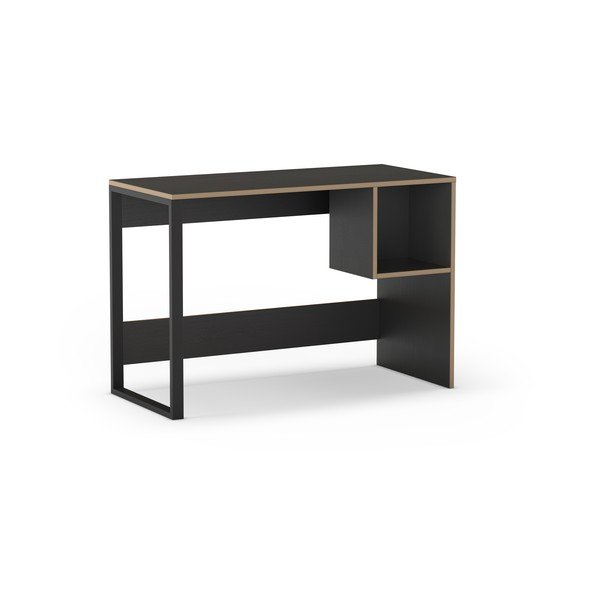 Birou cu blat negru 50x110 cm Lyly – Marckeric-image-2