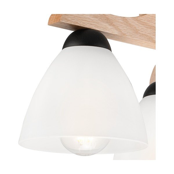 Plafonieră albă cu abajur din sticlă ø 16 cm Andreas – LAMKUR-image-3