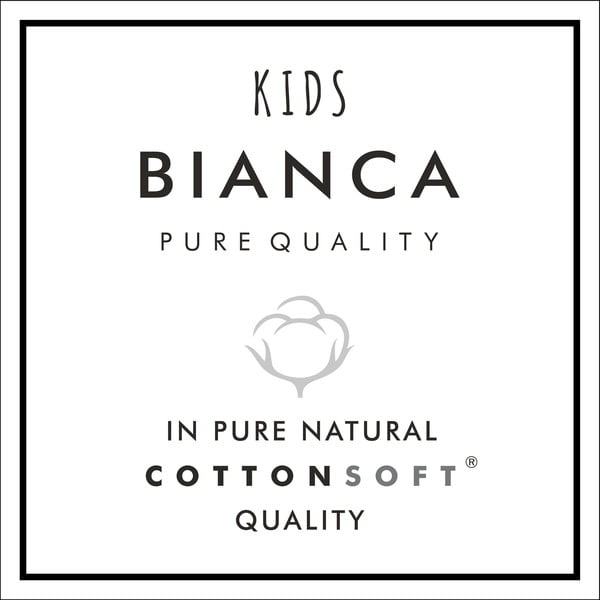 Cearceaf pentru copii alb din bumbac pentru pat de o persoană cu elastic 90x190 cm Transport – Bianca-image-2
