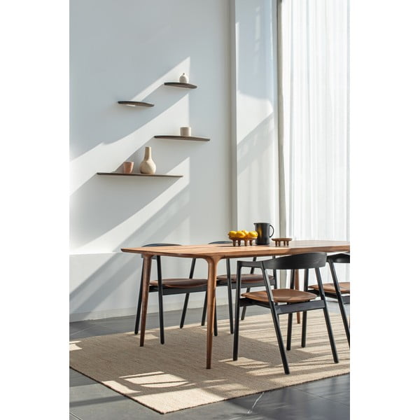 Scaun de dining maro din lemn  de stejar Muna – Gazzda-image-2