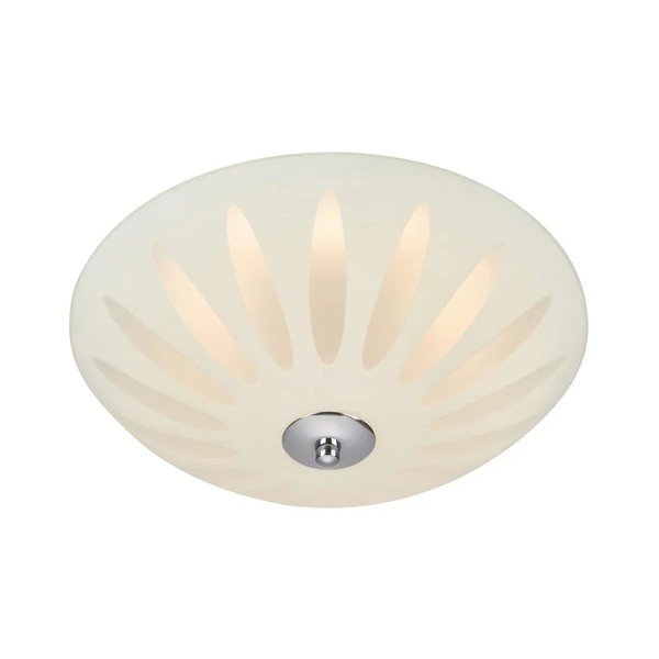 Plafonieră albă cu abajur din sticlă Petal – Markslöjd-image-2