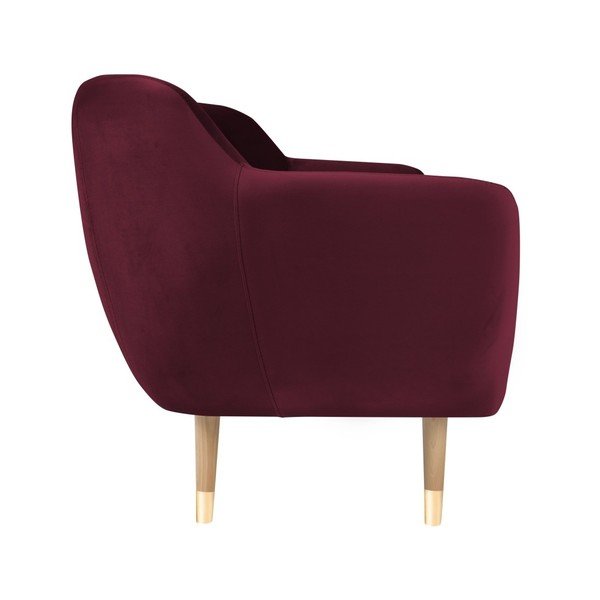 Canapea cu 2 locuri Mazzini Sofas Amelie, vișiniu-image-2