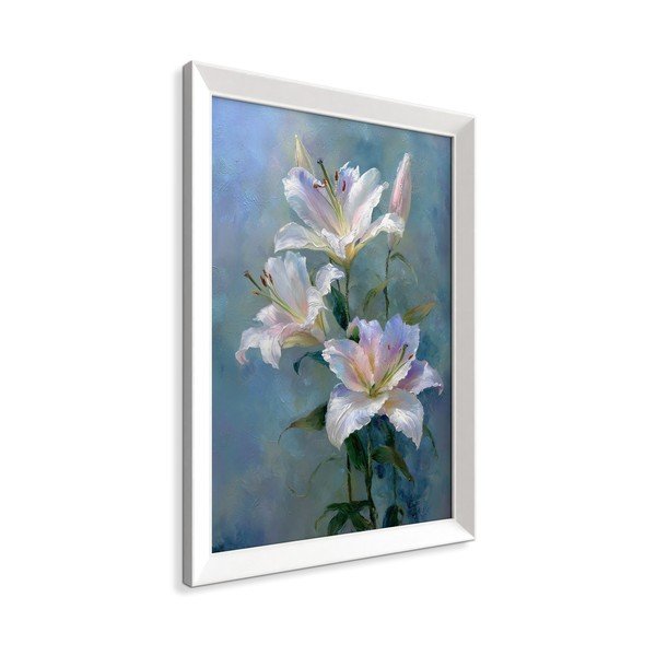 Tablou cu ramă imprimat 56x75 cm Lilies – Styler-image-4