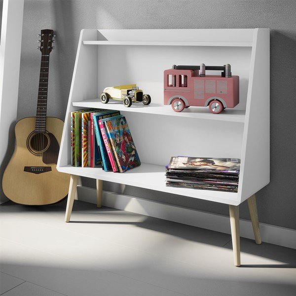 Bibliotecă de copii albă 81.3x80 cm Gaia - Tvilum-image-4