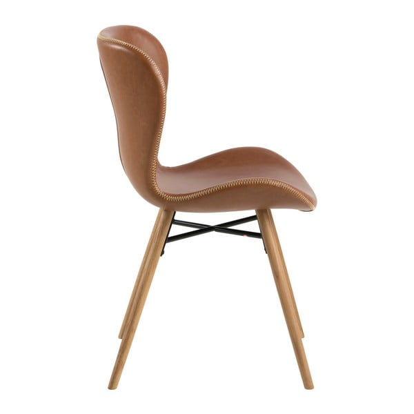 Scaune de dining maro/natural 2 buc. Batilda – Actona-image-4