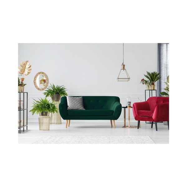 Canapea cu 2 locuri Mazzini Sofas AMELIE, verde-image-2