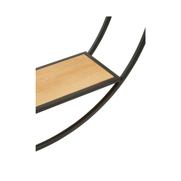 Raft negru/în culoare naturală etajat din metal 61 cm Mataram – Premier Housewares-image-3