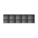 Bibliotecă gri antracit suspendată 220x61 cm Mistral – Hammel Furniture