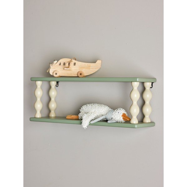 Raft de copii verde etajat 60 cm Bibiola – Bloomingville Mini-image-1