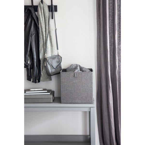 Cutie de depozitare Bigso Box of Sweden Cube, gri-image-1