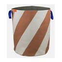 Coș de rufe cărămiziu/crem din material textil 5 l Diagonal – Mette Ditmer Denmark