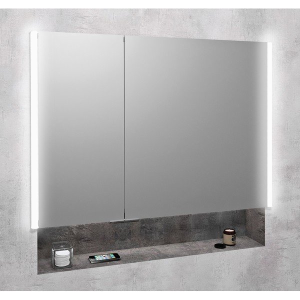 Dulap de baie gri 85,5x70 cm Integra – Sapho