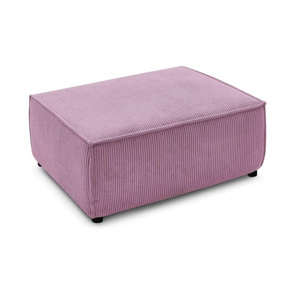 Taburet roz cu tapițerie din catifea reiată Nihad – Bobochic Paris-image-3