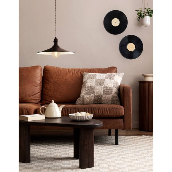 Lustră maro închis cu abajur din metal ø 36 cm STOCKBURY – EGLO-image-1