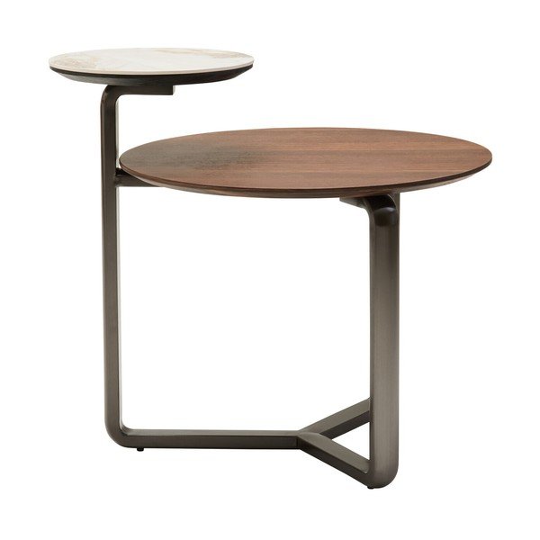 Măsuță de cafea maro rotundă din lemn de eucalipt 55x67 cm Imperia – Premier Housewares-image-4