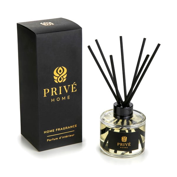 Difuzor de parfum cu bețișoare Privé Home Safran - Ambre Noir, 120 ml