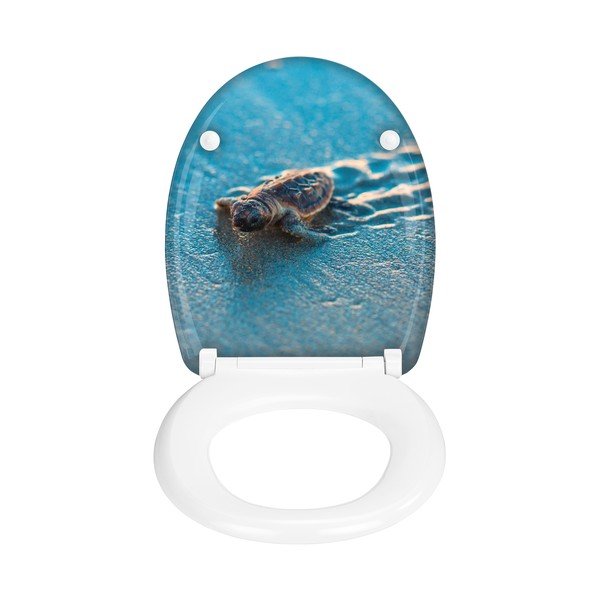 Capac WC 37,5 x 41,5 cm cu închidere automată Caretta – Wenko-image-1