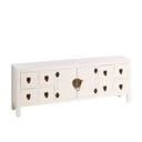 Comodă albă joasă 130x50,5 cm Oriente – Ixia