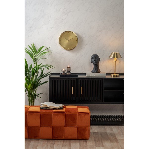 Taburet portocaliu cu tapițerie din catifea Weaved – Leitmotiv-image-3