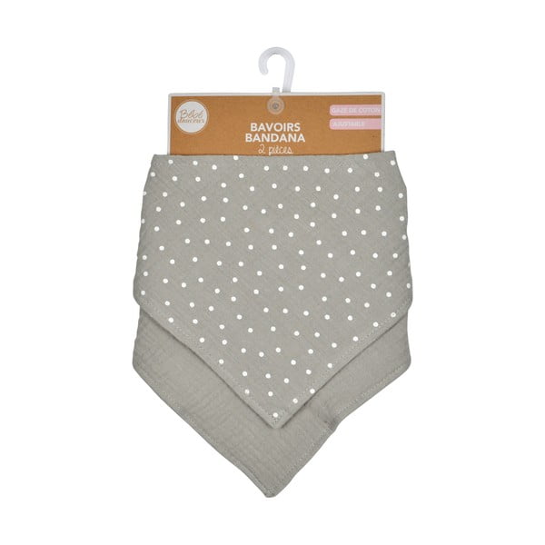 Bavete gri 2 buc. din muselină – Bébé Douceur-image-3