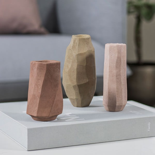 Vază bej din polirășină (înălțime 18 cm) Nuki – Mette Ditmer Denmark-image-4