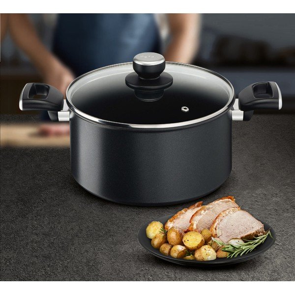 Oală cu capac/cu suprafață antiaderentă 5,2 l Unlimited G2554672 – Tefal-image-2