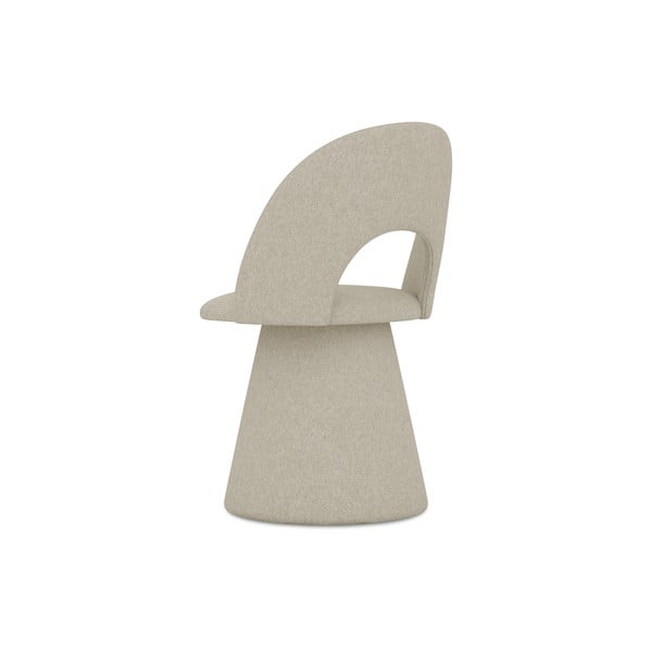 Scaun de sufragerie bej tapițat Kalo – Makamii-image-4