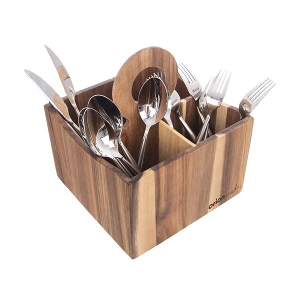 Suport pentru ustensile de bucătărie  din lemn Wooden – Orion-image-4