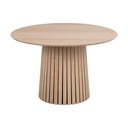 Masă dining din furnir de stejar deschis Actona Christo, ø 75 cm