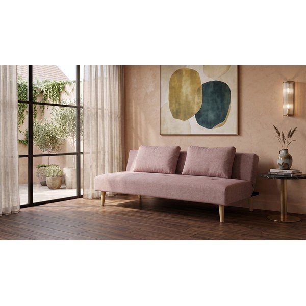 Canapea roz reglabilă/extensibilă 180 cm Matylda – Bonami Essentials-image-1