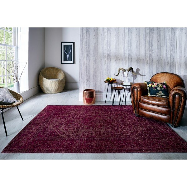 Covor țesut manual Flair Rugs Palais, 200 x 290 cm, roz-image-3