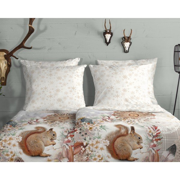 Lenjerie de pat albă din flanelă  140x200 cm – HIP-image-2