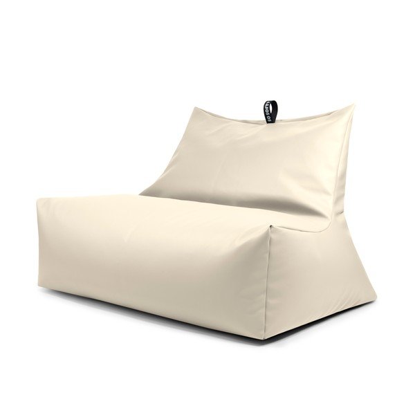 Fotoliu bean bag bej cu tapițerie din imitație de piele Icy Sofa – So Soft?