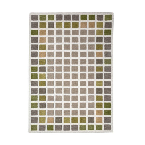 Covor verde țesut manual din lână 140x200 cm Renga Wool – Flair Rugs
