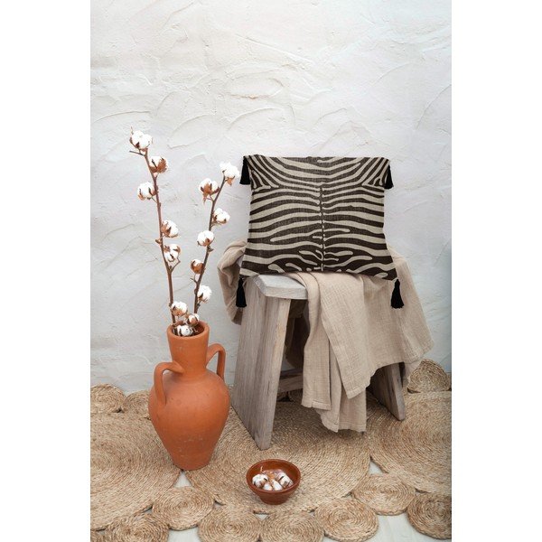 Pernă decorativă Really Nice Things Borlas Zebra, 45 x 45 cm-image-1