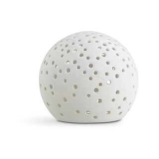 Sfeșnic din porțelan chinezesc pentru Crăciun Kähler Design Nobili, ⌀ 12 cm, alb