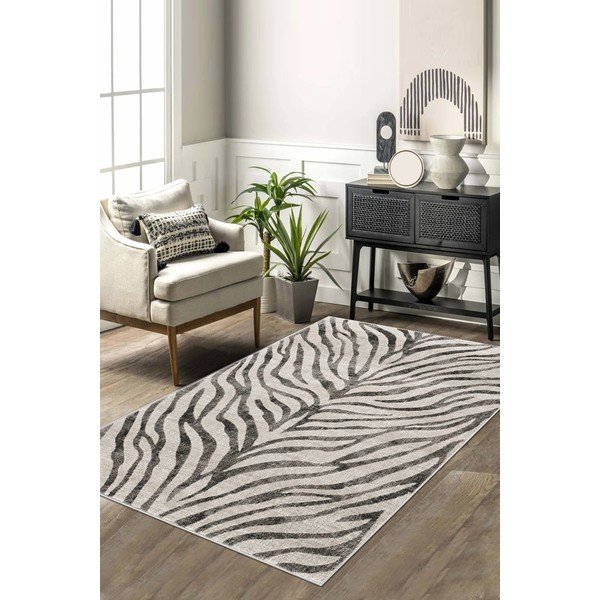 Covor tip traversă lavabil 80x200 cm Zebra – Vitaus-image-1